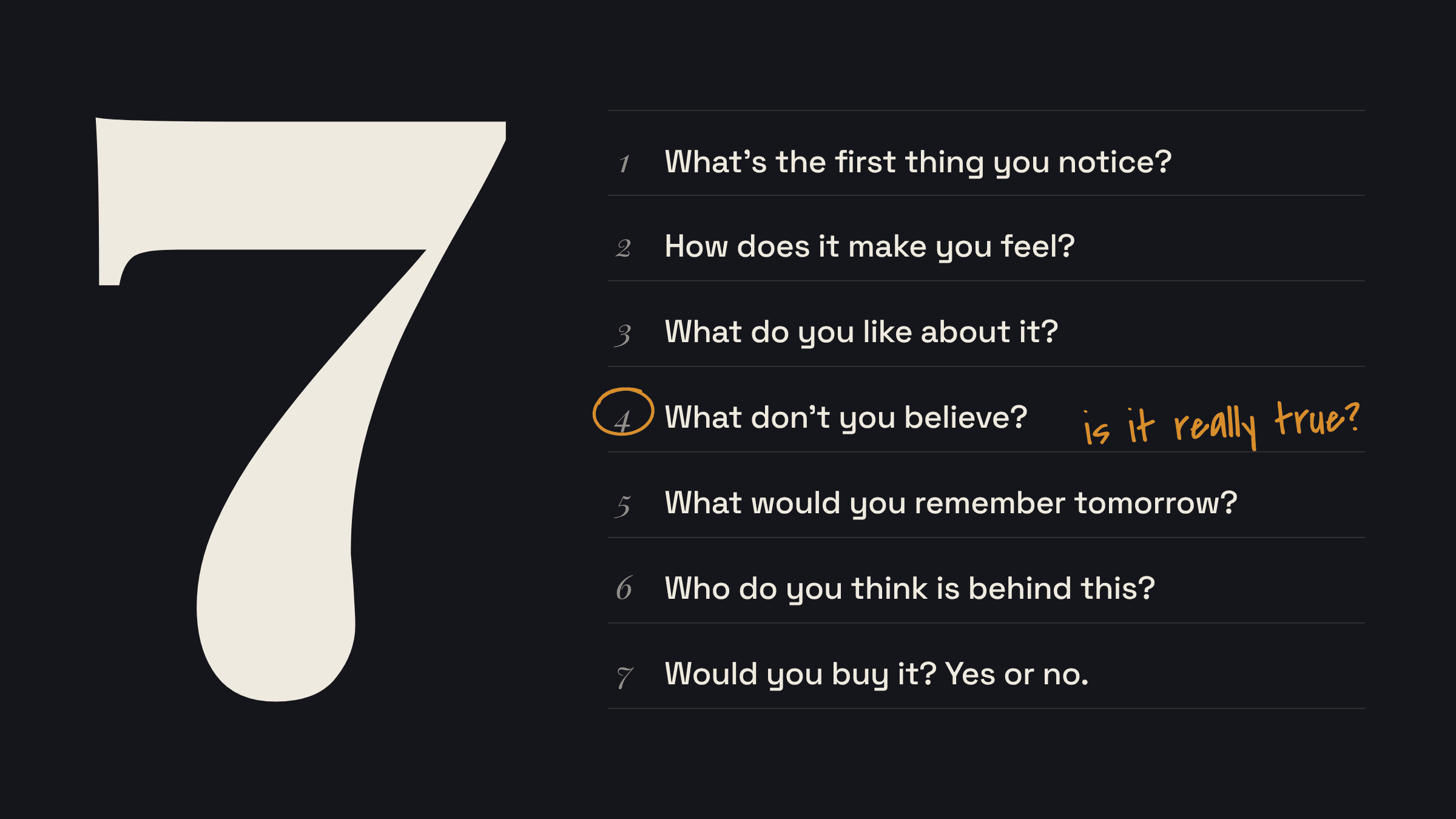 Seven questions to ask before you launch anything